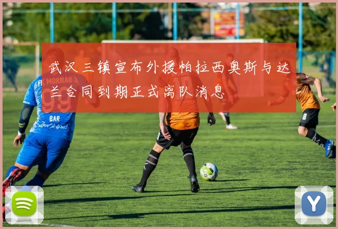武汉三镇宣布外援帕拉西奥斯与达兰合同到期正式离队消息